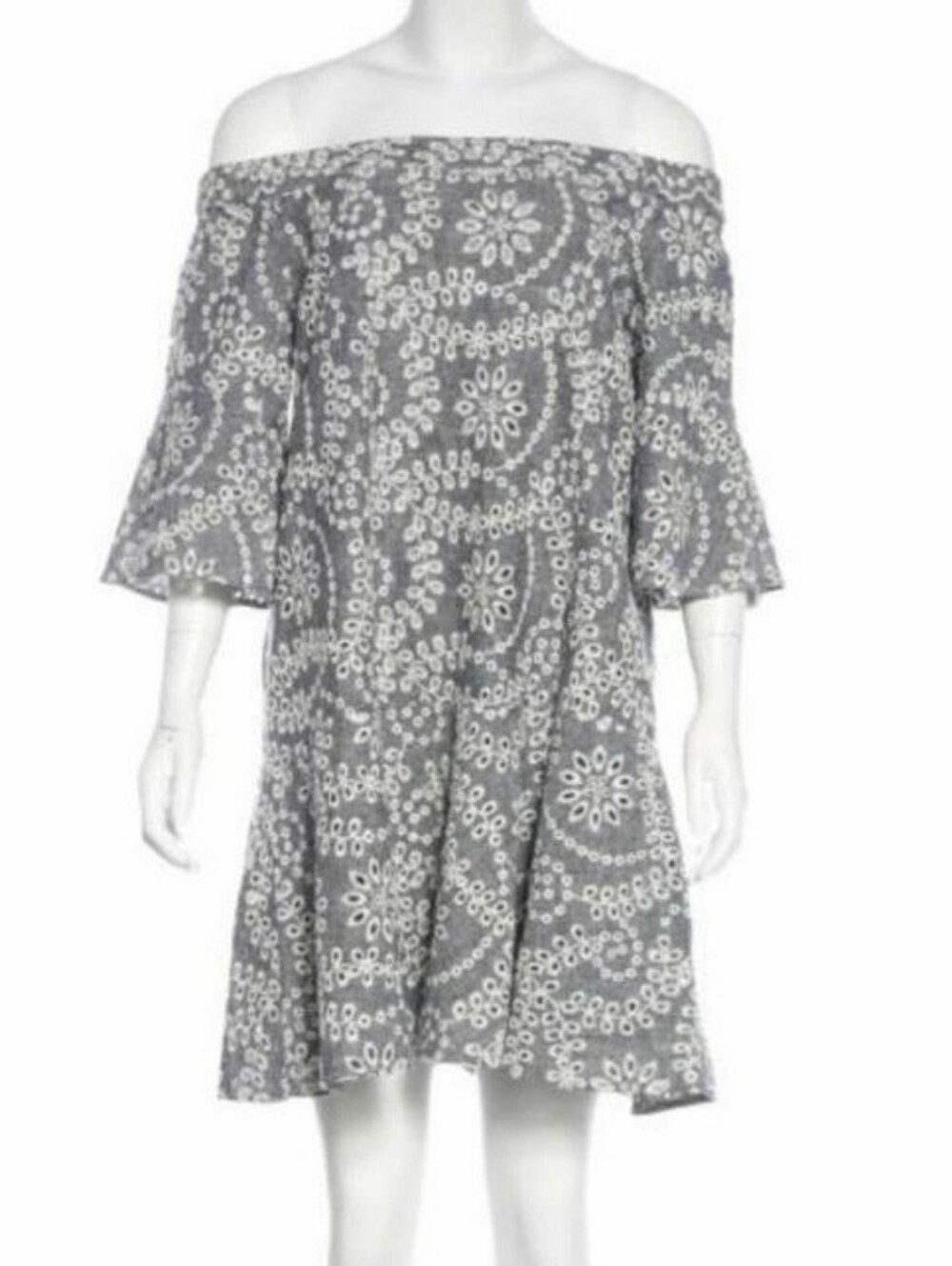 Prose & Poetry Eyelet Off-The-Shoulder Mini Shift Dress